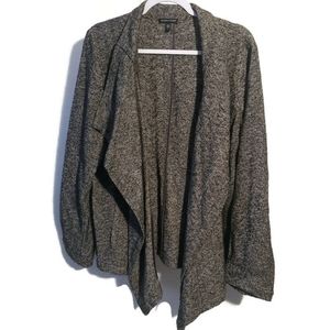 EILEEN FISHER Sz L Grey Italian Fabric Cardigan